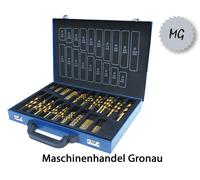 Juego De Brocas Helicoidales Holzmann HSS 170 Pzs 1-10mm SPS170TIN