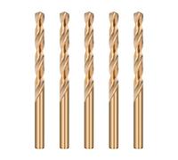 Juego de brocas helicoidales Jobber M2 Cobalt HSS - Brocas de metal de acero cobalto CO5 de 5 piezas para perforación de acero inoxidable, metal duro y hierro(3.2mm)