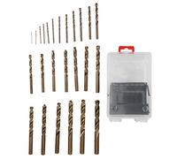 Juego de brocas helicoidales M35 de acero cobalto, 25 piezas, brocas profesionales de vástago recto de alta precisión para acero inoxidable, aleación de aluminio, carpintería,