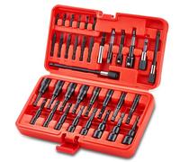 Juego de brocas hexagonales magnéticas SAE y métricas, AKM SAE y métrica, juego de 16 piezas para taladro de impacto, destornillador hexagonal con vástago hexagonal de cambio rápido de 1/4"