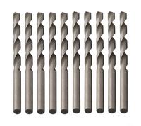 Juego de brocas HSS, 10 unidades, vástago recto, brocas helicoidales de acero alto para madera, plástico, aluminio, 1 mm a 3,5 mm