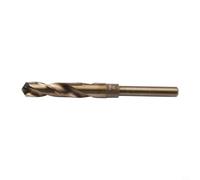 Juego de brocas HSS de cobalto con vástago reducido para trabajo de metal, brocas M2 de acero de alta velocidad para perforación de herreros en tamaños de 13 mm a 15 mm, acabado dorado (15 mm)