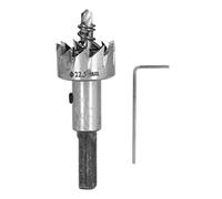 Juego de brocas HSS para taladrar y sierras de corona, herramienta profesional para trabajar la madera y el metal, con llave hexagonal y resorte para acero, aluminio, plástico y