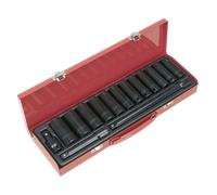 Juego de Brocas Impacto 15pc 1.3cmSq Vasos Hondos Métricos AK5815M Sealey Nuevo