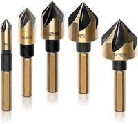 Juego De Brocas, Juego de brocas 5 unids/set juego de brocas de enrutador de avellanado de carpintería Industrial Extractor de tornillos demolición for cortador de fresado de madera