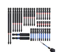 Juego de brocas magnéticas altas, juego de brocas para destornillador, 39 piezas antideslizantes y fuertes cabeza magnética Phillips adecuadas para montaje de muebles, electrodomésticos y reparación