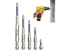 Juego de Brocas Magnéticas - Set Magnético K5 para Destornilladores de Cruz Phillips,Accesorios para Herramientas Eléctricas Resistente a la Oxidación para Mecánicos, Carpinteros y Aficionados al Bric