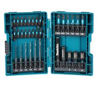 Juego de brocas y puntas de torsión MAKITA 1/4" IMPACT BLACK, 33 piezas B-66896