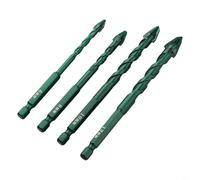 Juego de brocas multifunción de cabeza torcida con diseño excéntrico, broca de perforación de azulejos y cerámica, broca de vidrio y hormigón, herramienta de perforación de ladrillos, taladro de metal