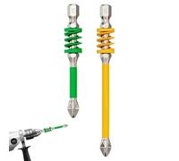 Juego De Brocas Para Atornillador Eléctrico - 2 Piezas Con Punta Magnética Para Taladro,Puntas Resistentes Con Antideslizante De Muelle Para Técnico Mecánico Muebles Pladur Hogar Manualidades