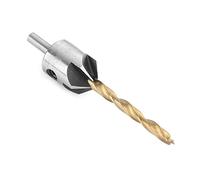 Juego de brocas para avellanador para madera, herramienta para taladrar, vástago redondo con llave hexagonal, acero al carbono resistente para biselar, desbarbar, avellanar - 10 tamaños