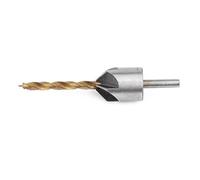 Juego de brocas para avellanador para madera, herramienta para taladrar, vástago redondo con llave hexagonal, acero al carbono resistente para biselar, desbarbar, avellanar - 10 tamaños
