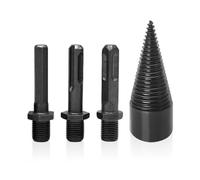 Juego de Brocas para Dividir Leña - Herramientas y Accesorios para Madera - Partidor Cónico Extraíble en Espiral