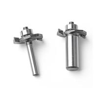 Juego de brocas para enrutador de madera, 1 unidad, 1/4 pulgadas, vástago de bola en T, cortador en T para carpintería, fresado y ranurado, ángulo 2 en 1 de manzano silvestre (12,7 x 4,76 mm)