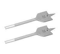 Juego de brocas para madera plana, herramienta de perforación para carpintería con pala de acero con alto contenido de carbono, 38 mm, 2 piezas, herramientas de carpintero DIY de