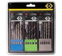 Juego De Brocas Para Masonería/Metal/Madera CK Tools T3064B De 16 Piezas