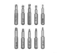 Juego de brocas para quitar tornillos dañados, extractor de pernos rotos, para pernos rotos y oxidados, herramienta de extracción de tornillos de metal de vástago hexagonal, para máquina hexagonal de