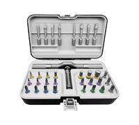 Juego De Brocas Para Taladro Manual,Acero Aleación Ergonomía | Punta Precisión Para Taladros Y Destornilladores,Bicicletas, Relojes, Gafas, Muebles, Principiantes, Profesionales,