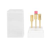 Juego de Brocas para Uñas de 7 Piezas, Juego de Brocas para Uñas de Acero de Tungsteno, Broca Cortadora de Uñas Eléctrica para Acrílicos, Pulido, Removedor de Gel