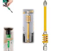 Juego de brocas Phillips magnéticas antideslizantes con resorte, 2025 New Strong Magnetic Durability Screwdriver Drill Bit Set, One Push to Eject Quickly for Cordless Drills and Hand Tools (1pcs-b)