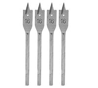 Juego de brocas profesionales para madera planas, 4 Uds., acero en carbono, broca perforadora de pala de 16mm para carpintería, proyectos de bricolaje