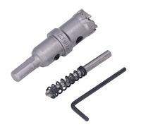 Juego de brocas, sierra de corona de metal duro con llave para cortar metal y madera 22 mm