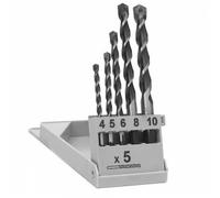 Juego de brocas universales MAKITA MULTIPLEX 4x40/75 y 5x50/85 y 6x60/100 y 8x72/120 y 10x72/120 mm, 5 piezas P-23802