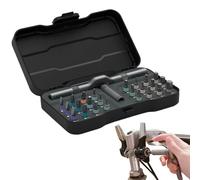 Juego de brocas y destornillador, versátil para taladrar y atornillar, 24 piezas para construcción, carpintería y proyectos de bricolaje, reparaciones de madera y superficies