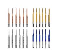 Juego de brocas y machos, HSS Machine Thread Tap Set 6pcs M1-M1.8 Multicolor(6pcs Opp Tin)