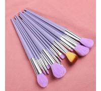 Juego de brochas de maquillaje, 13 Uds., brocha correctora, colorete en polvo, sombra de ojos, base, herramientas cosméticas de belleza (Size : Purple-no bag)