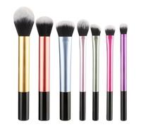 Juego de brochas de maquillaje de fibras sintéticas para base de maquillaje, para polvos, colorete, sombra de ojos, juego de brochas de maquillaje