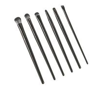 Juego de brochas de maquillaje de ojos naturales, brocha for sombra de ojos, delineador de ojos for contorno de cejas, herramientas de maquillaje con detalle de mezcla cosmética for ojos de mujer ( Si
