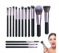 Juego de brochas de maquillaje de viaje, cepillo de maquillaje portátil, maquillaje de viaje Essentialss, por lo que es la elección perfecta de brochas para amantes, para sombra de ojos, reflejos