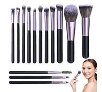 Juego De Brochas De Maquillaje De Viaje - Juego Completo De Brochas De Maquillaje De 14 Piezas, Organizador De Brochas De Maquillaje Con Espejo LED | Pinceles Cosméticos Portátiles Con Caja De Almacen