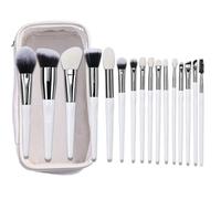 Juego de Brochas de Maquillaje Juego De 16 Brochas Maquillaje, Suaves, For Polvos, Sombras Ojos Y Artistas Profesional(White4)