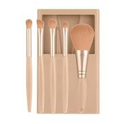 Juego de brochas de maquillaje para base de maquillaje, tamaño de viaje, brochas de maquillaje expertas, diseño compacto y portátil, 11 x 7,5 cm para que puedas llevar tus cosas de maquillaje donde