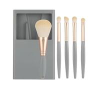 Juego de brochas de maquillaje para base de maquillaje, tamaño de viaje, brochas de maquillaje expertas, diseño compacto y portátil, 11 x 7,5 cm para que puedas llevar tus cosas de maquillaje donde