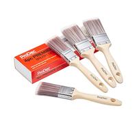 Juego de brochas sintéticas ProDec Premier Trade de 4 Piezas para un Acabado Suave Pintar con Pinturas de emulsión, techos, Madera, Metal, 2 brochas de 1,5 y 2 de 2 Pulgadas