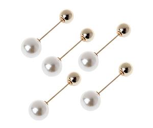 Juego de broches clásicos de imitación de doble perla, broche de joyería, decoración de bufanda, alfileres para sombreros, bolsos, Classic Starts Book Series Oliver Twist, talla única, como se