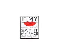 Juego de broches con cita divertida con texto "I Am Not a Morning Person" y "I Don't Like Morning People or Mornings or People", pines de aleación creativa para blusa, pin de solapa, accesorios