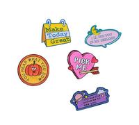 Juego de broches motivacionales K-Pop - "I Love Kpop", "K-Pop is Better" y "I Have a Boyfriend in Korea", divertidos pines de solapa, accesorios de moda musical de moda, talla única, Acero aleado