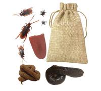 Juego de bromas | Novedoso juego de caca | Juegos de broma April Fools Kit de cucarachas falsas para niños, decoración de fiesta de Halloween