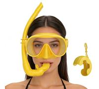 Juego de buceo para adultos, equipo de buceo con vista panorámica - con estuche y ajustable, Snorkel plegable de viaje | para hombre y mujer deportistas familia natación subacuática viaje playa