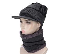Juego de Bufanda de Sombrero con Calefacción USB, Calentador de Cuello con Tapa de Calefacción Eléctrica de Mantenimiento Cálido para Hombres Y Mujeres, Ciclismo de Invierno, Escalada de Montaña