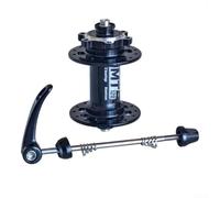 Juego de bujes de bicicleta con rodamiento sellado, delantero de 100 mm, trasero de 135 mm, para casete de velocidad HG 11/12, disco de 6 pernos, 5 mm, aleación de aluminio de liberación rápida, negro