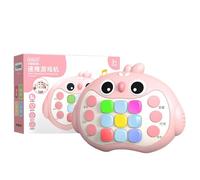Juego de burbujas de empuje rápido, juguetes Pop Bubble,Máquina de juego de ritmo portátil Juego de consola de empuje rápido | Linda consola de juegos educativos de empuje rápido para viajes escolares