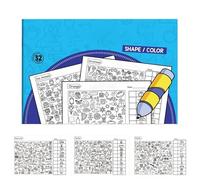 Juego De Búsqueda Y Encuentro - Juego Interactivo de Aprendizaje Temprano para Colorear y Resolver Puzzles Infantiles | Bloc de Actividades con Pegatinas - para Hogar Escuela Infantil Guardería Viaje