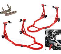 Juego de caballetes de motocicleta delantero y trasero, 340kg + ADAPTADOR DIABOLO