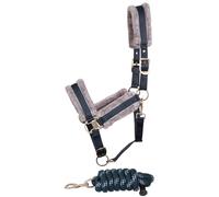 Juego de cabestro y correa para caballos Harry's Horse Just Ride Retro Soft Cob