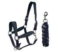 Juego de cabestro y correa para caballos HORKA EP Crystals & Pearls Full
